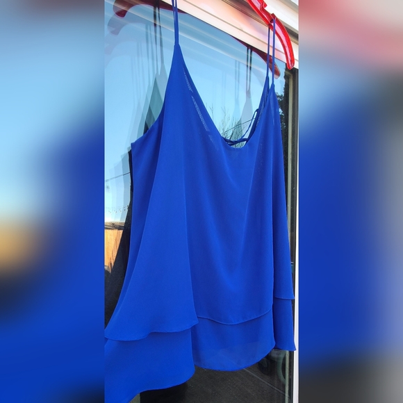 VENUS Cobalt Blue Layered V-Neck Cami Tank Top – Size XL - Picture 2 of 11